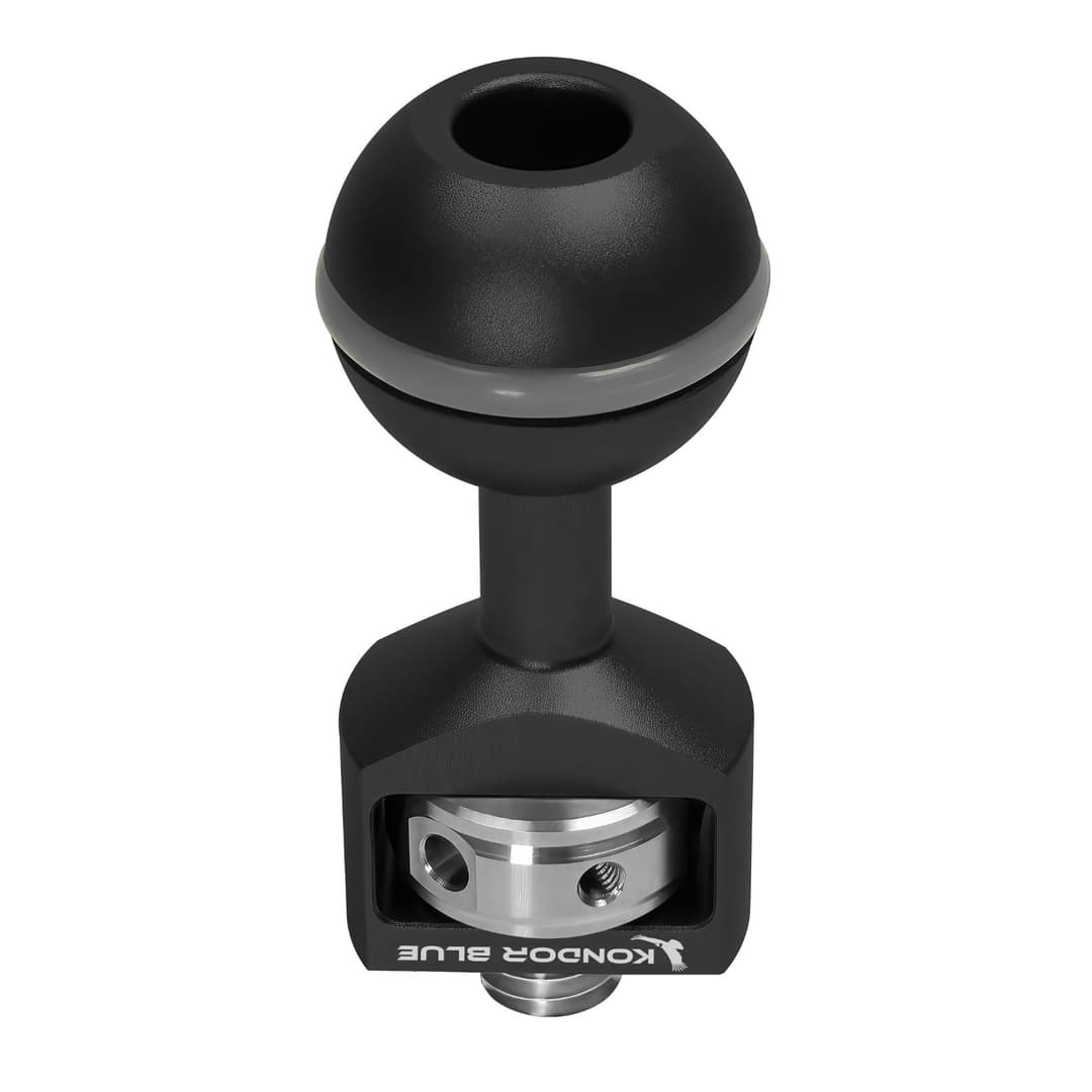 KONDOR BLUE | 3/8" Ball Head for Cine Magic Arms | Magic Arm Ecosystem, 25mm Cine Standard, Modular Arm Accessory | Black - Image 4