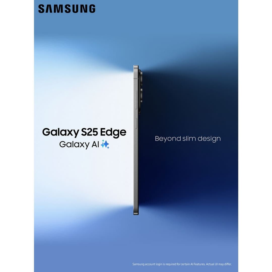 Samsung Galaxy S25 Edge 256GB - Titanium Icy Blue - Image 2