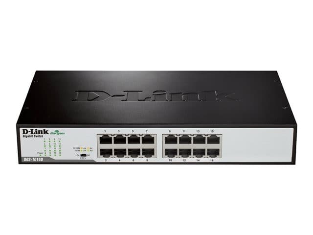 D-Link DGS 1016D Switch 16-Port Black - Image 1