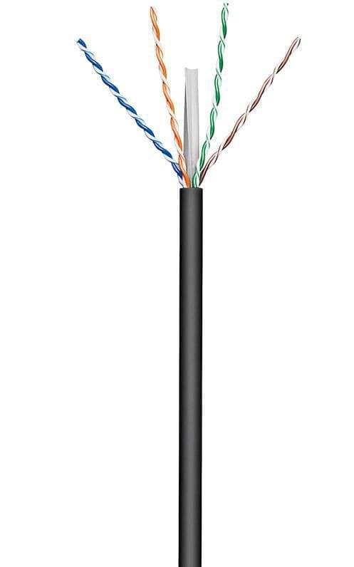 U/UTP CAT6 Outdoor 100m, Black - Image 1
