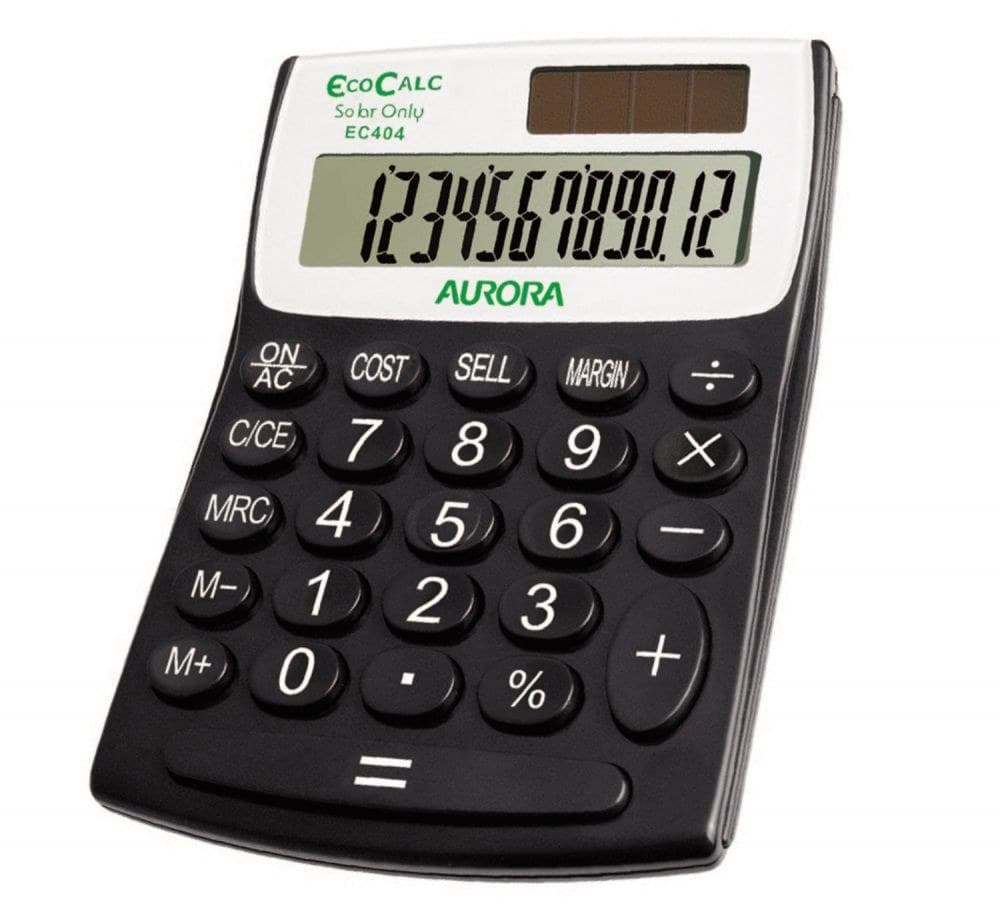 Aurora EC404 Handheld Calculator - Image 1