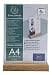 Exacompta - Ref 84258D - Sign Holder with Wooden Base - Suitable for A4 Documents, Solid Oak Plinth, Visible Both Sides, PMMA (Acrylic) Material, Rigid & UV Resistant - Clear - Image 3