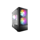 1st Player X4-M BK Tempared Glass Micro ATX Gaming PC Case with 3 x RGB Fans thumbnail 1