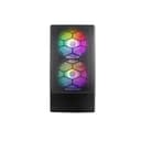 1st Player X4-M BK Tempared Glass Micro ATX Gaming PC Case with 3 x RGB Fans thumbnail 2