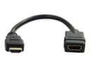 StarTech HDMI Extension Cable 15cm Black thumbnail 1