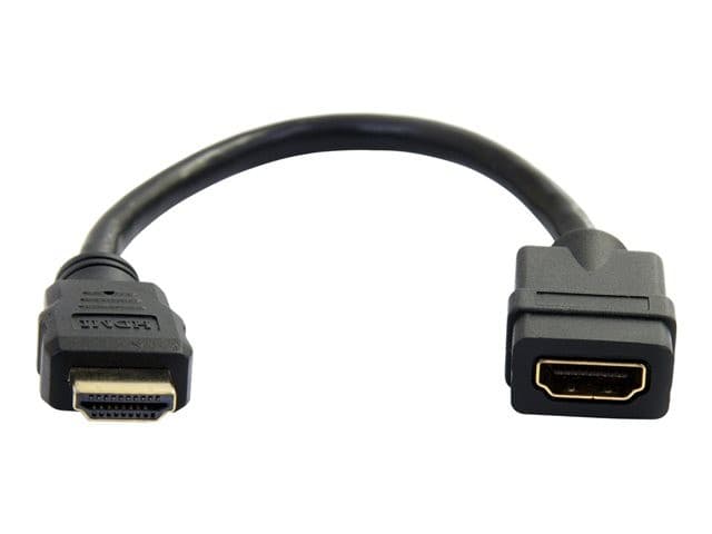 StarTech HDMI Extension Cable 15cm Black - Image 2