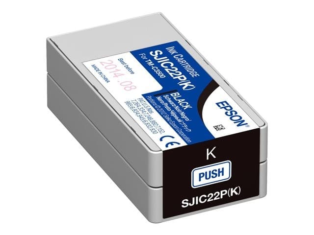 Epson SJIC22P Ink Cartridge 32.5ml for ColorWorks TM-C3500 - Black