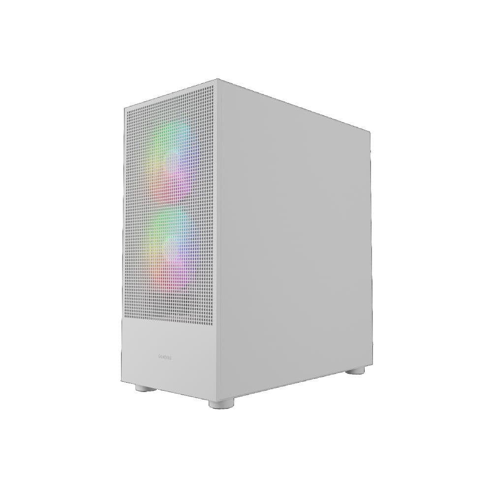 Gamdias TALOS M3 MESH Tempered Glass Mid Tower Gaming PC Case - White - Image 5