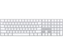 Apple Magic Keyboard with Touch ID and Numeric Keypad (USB-C) - UK English - White (MXK73B/A) thumbnail 1