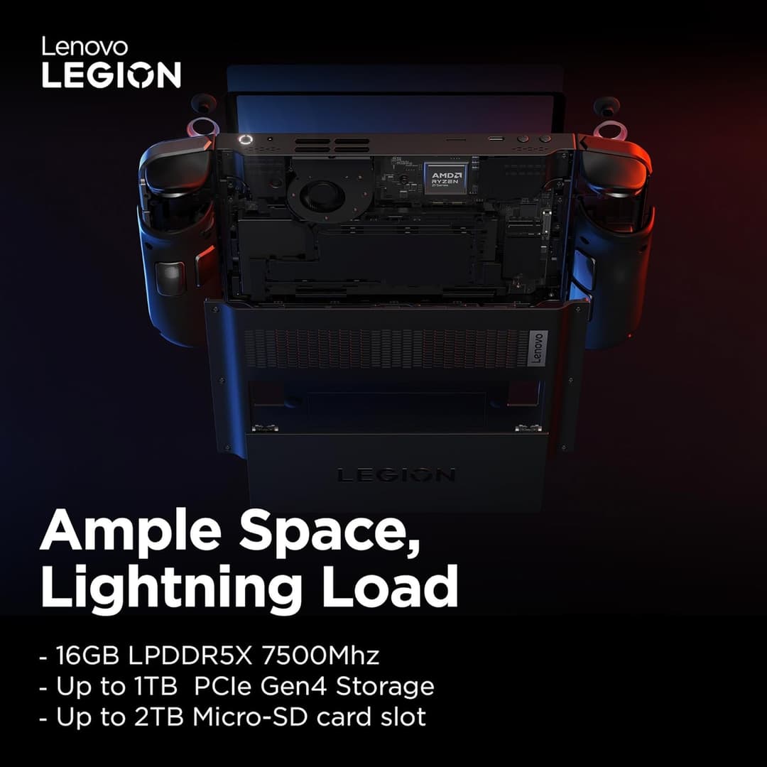 Lenovo Legion Go Handheld Console 512GB Shadow Black - Image 2