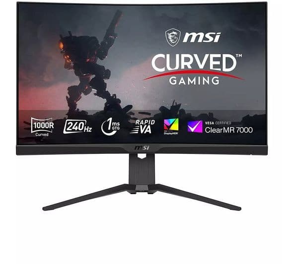 MSI MPG 275CQRXF Quad HD 27" Curved Rapid VA LCD Gaming Monitor - Black - Image 1
