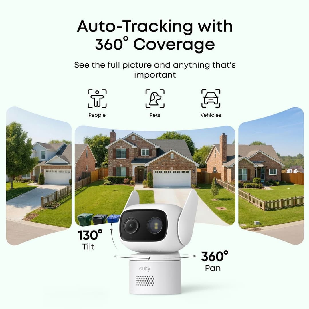 eufy Wired Cam C31 AI Smart Security Camera - White - Image 4