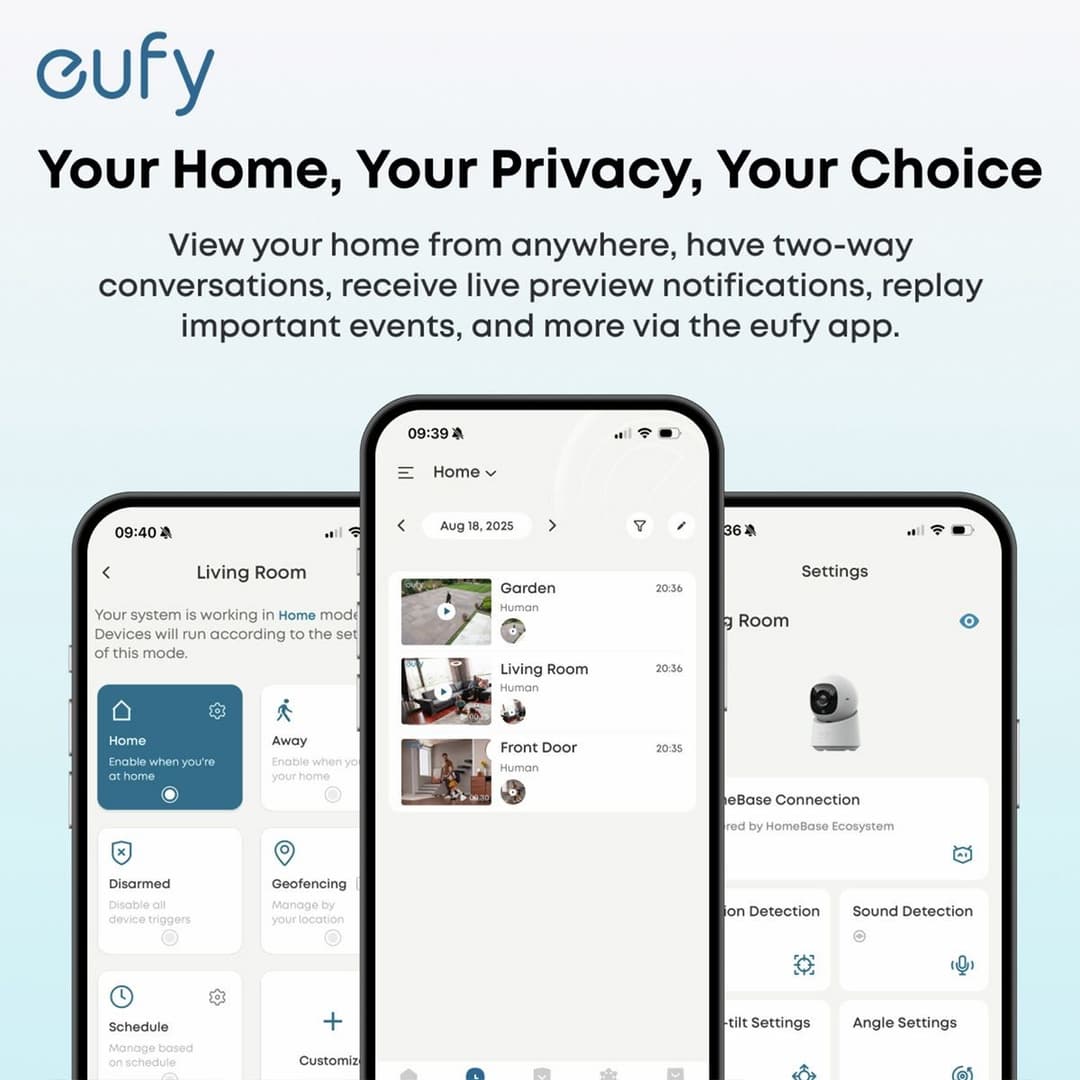 eufy Wired Cam C31 AI Smart Security Camera - White - Image 9