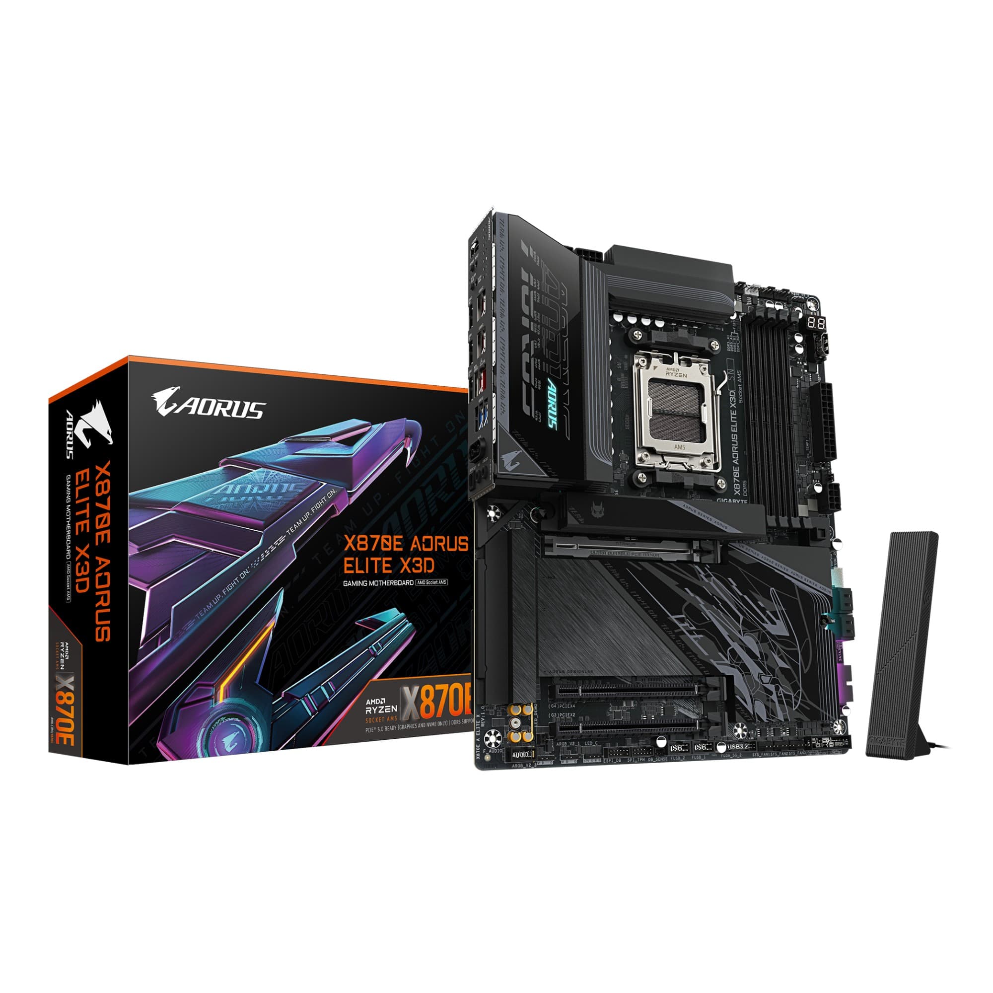 GIGABYTE X870E AORUS ELITE X3D AMD X870E ATX Socket AM5 DDR5 Wi-Fi 7 Motherboard