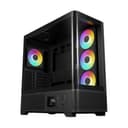 Gamdias ATLAS P2 CG Mid Tower ATX Gaming PC Case with 4 x RGB Fans - Black thumbnail 2