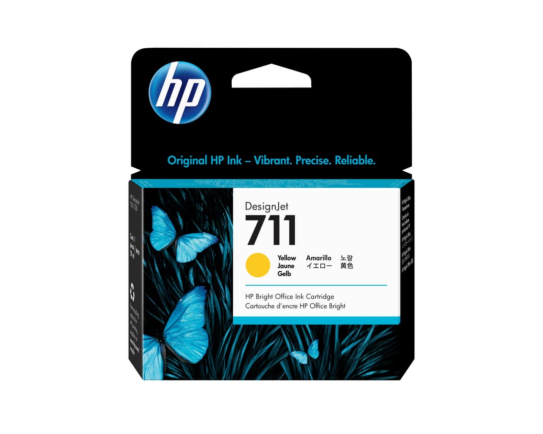 HP 711 29-ml Yellow DesignJet Ink Cartridge - Image 1