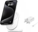 Belkin BoostCharge Magnetic Foldable Wireless Charger 15W Qi2 MagSafe Compatible WIB007 - White thumbnail 1