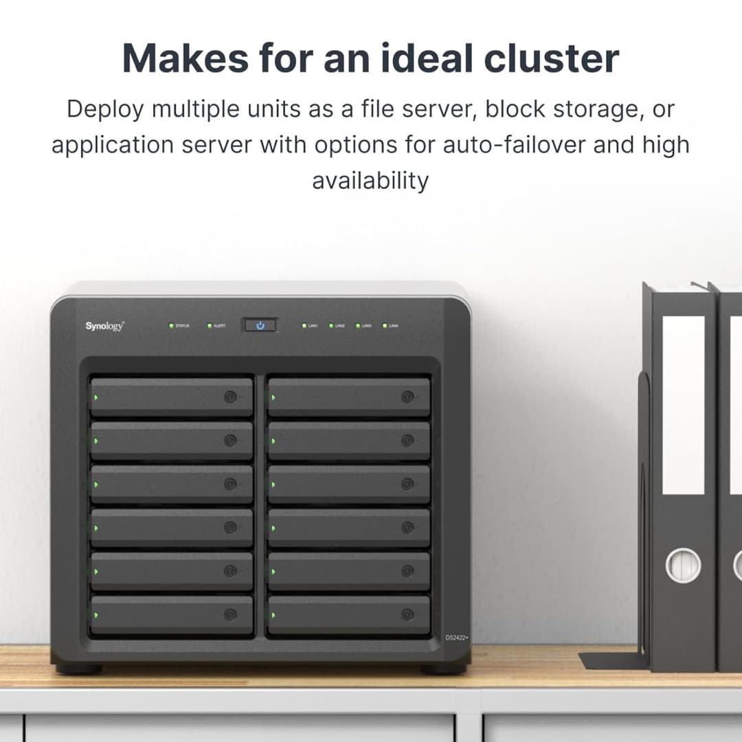 Synology DiskStation DS2422+ NAS/storage server Tower Ethernet LAN Black V1500B - Image 2