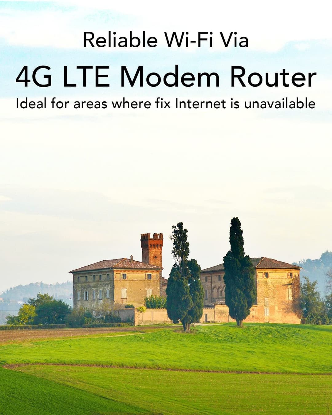 Cudy 4G AC1200 Wi-Fi 5 Router With SIM Slot, Detachable Antennas, LT500D - Black - Image 3