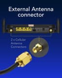 Cudy 4G AC1200 Wi-Fi 5 Router With SIM Slot, Detachable Antennas, LT500D - Black thumbnail 5