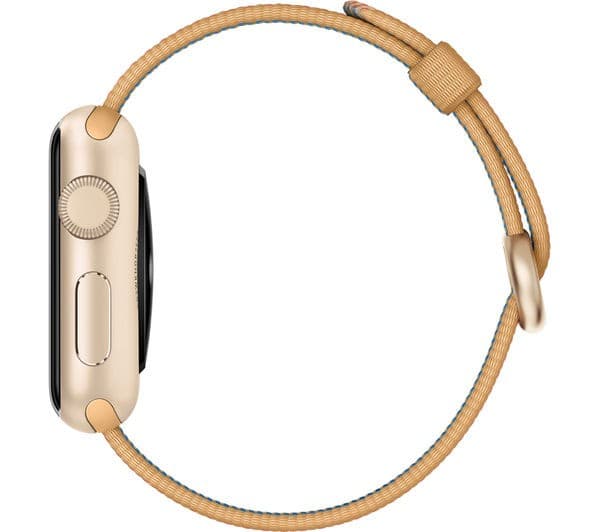 APPLE Watch 38 mm with Woven Nylon Band - Gold & Red - Image 1