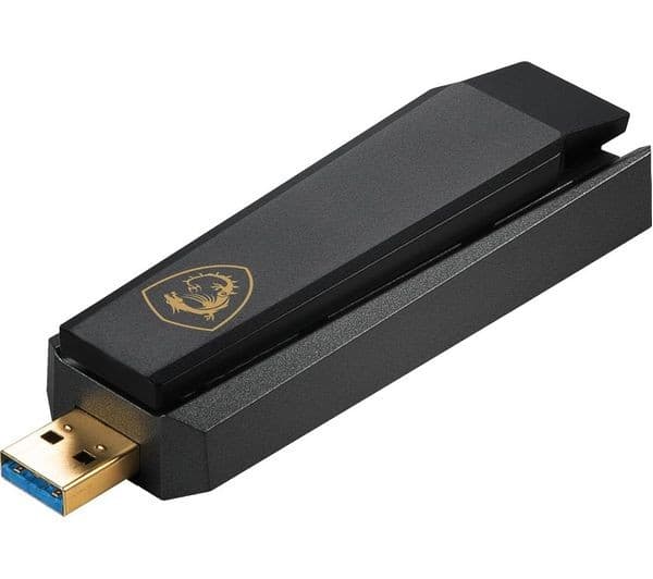 MSI AXE5400 USB Wireless Adapter Black