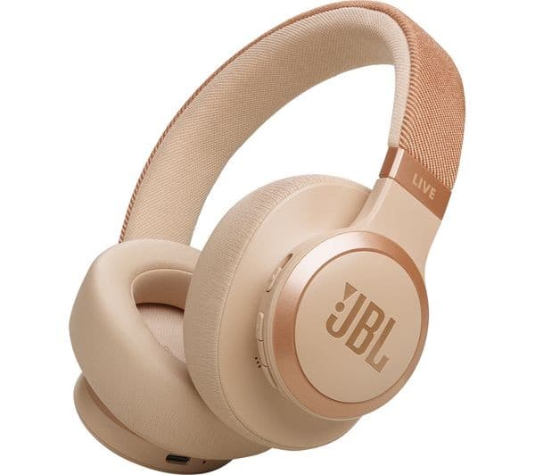 JBL Live 770NC Wireless Over-Ear Noise Cancelling Headphones - Sand - Image 1