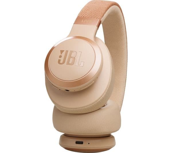 JBL Live 770NC Wireless Over-Ear Noise Cancelling Headphones - Sand - Image 9