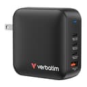 Verbatim Mini GaN Charger 165W 4 Port US plug with EU and UK adaptors thumbnail 1