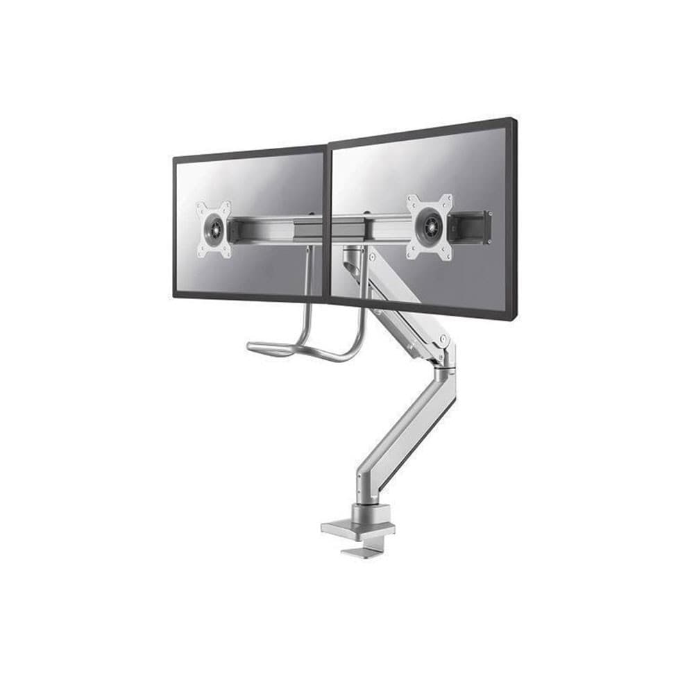 NewStar NeoMounts for 10" - 32" Flat Screen Desk Mount - Silver - Max Weight 8Kg - Image 1