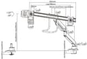 NewStar NeoMounts for 10" - 32" Flat Screen Desk Mount - Silver - Max Weight 8Kg thumbnail 6