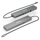 Plugable Technologies 11-in-1 USB-C Hub, 100W USB-C Pass-through, Laptop Docking Station Dual Monitor, 4K 60Hz HDMI, Compatible with Thunderbolt, Windows, Chromebooks, Displays Mirrored on Mac thumbnail 1