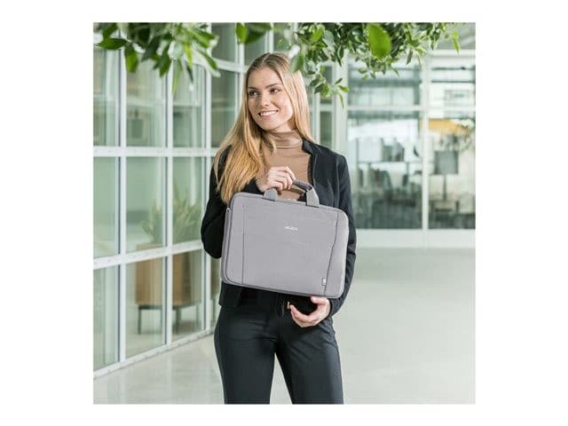 DICOTA Eco Slim Case BASE Laptop Bag Grey - Image 4