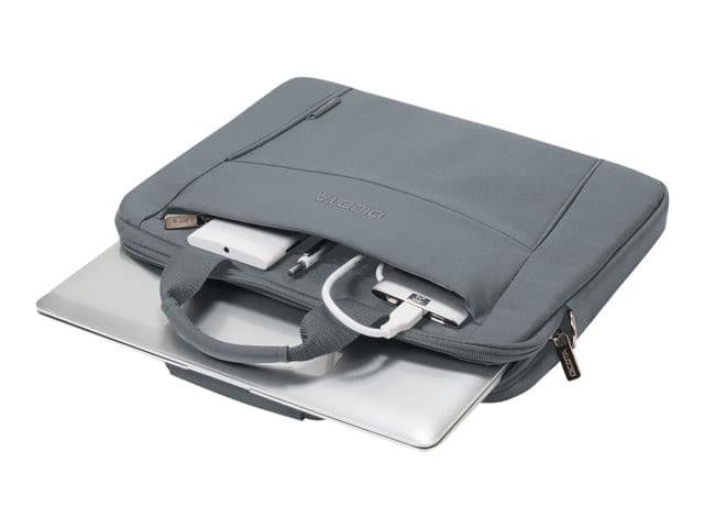 DICOTA Eco Slim Case BASE Laptop Bag Grey - Image 5