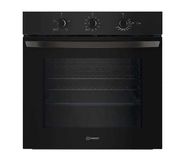 INDESIT Click&Clean IO 232H B UK Electric Oven - Black - Image 1