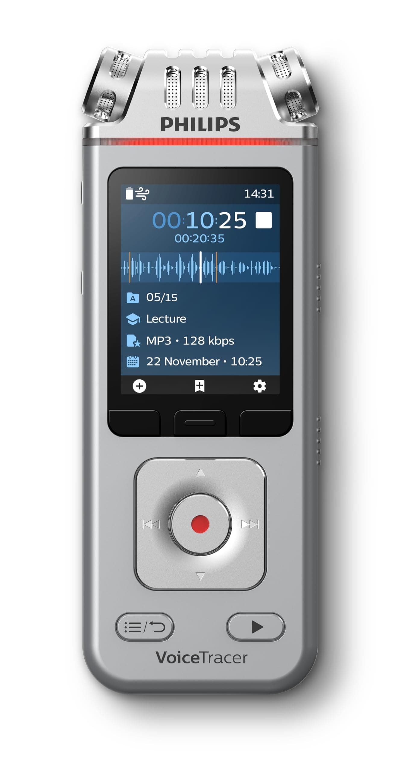 Philips DVT4115 Audio Recorder - Grey