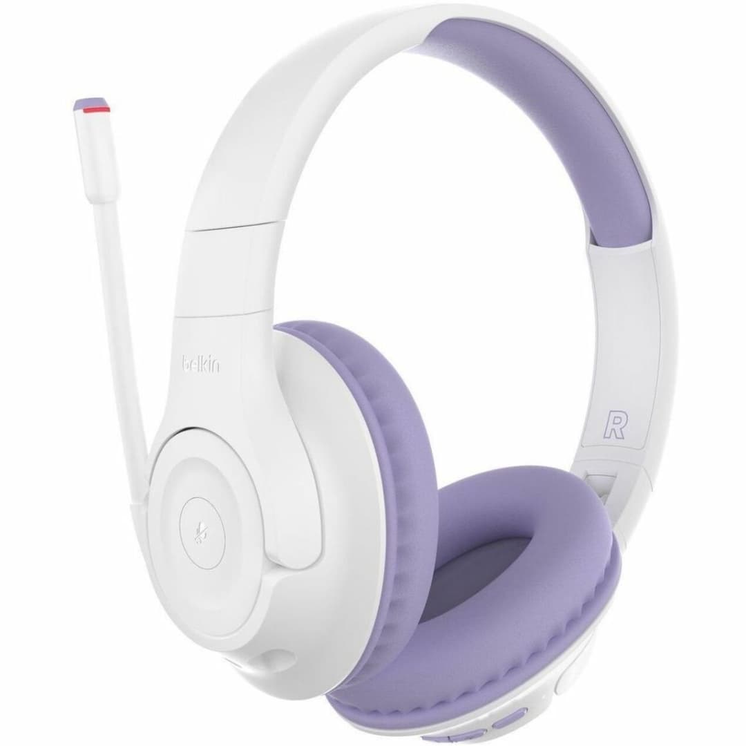 Belkin SoundForm Inspire Wireless Kids Over-Ear Headphones - Lavender - Image 3