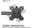 SBOX LCD-351/1 Tilt & Swivel 13 - 32" TV & Monitor Bracket thumbnail 4