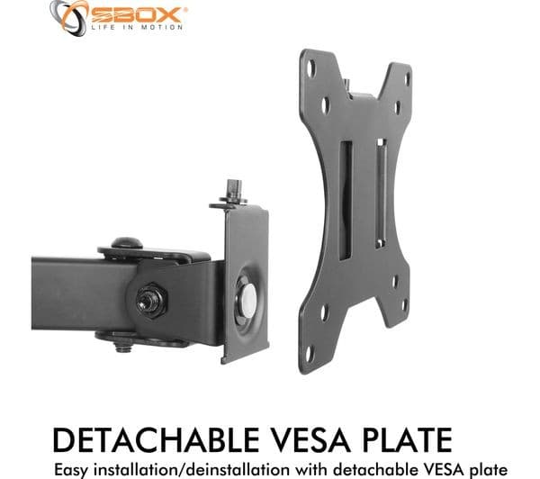SBOX LCD-351/1 Tilt & Swivel 13 - 32" TV & Monitor Bracket - Image 5