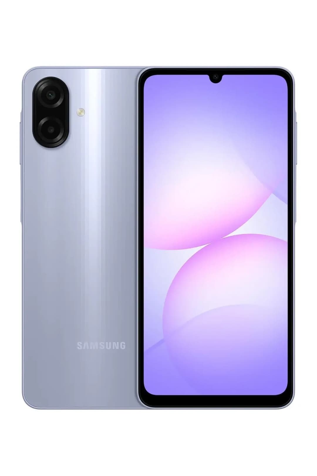 Samsung Galaxy A07 LTE, Smartphone, 128GB Storage, 4GB RAM, 6nm Processor, Large Display, 6x OS Upgrades - Light Violet - Image 1