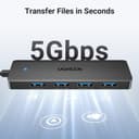 UGREEN 4-Port USB 3.0 Hub – Ultra Slim, 5Gbps High-Speed thumbnail 3