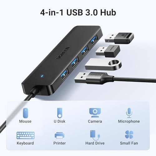 UGREEN 4-Port USB 3.0 Hub – Ultra Slim, 5Gbps High-Speed - Image 9