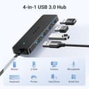 UGREEN 4-Port USB 3.0 Hub – Ultra Slim, 5Gbps High-Speed thumbnail 9