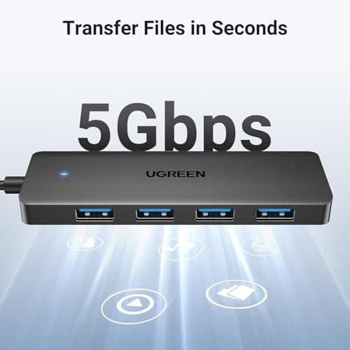 UGREEN 4-Port USB 3.0 Hub – Ultra Slim, 5Gbps High-Speed - Image 10