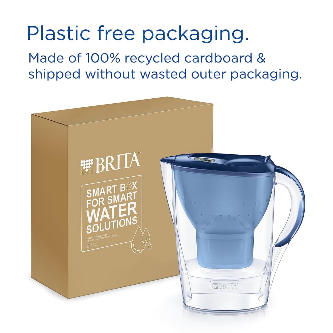 BRITA Water Filter Jug MAXTRA Marella, 1x Pure Performance Cartridge - Blue - Image 6