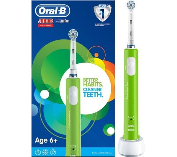 ORAL B Junior Electric Toothbrush - Green - Image 2