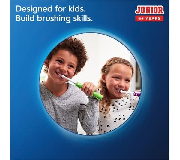 ORAL B Junior Electric Toothbrush - Green - Image 3