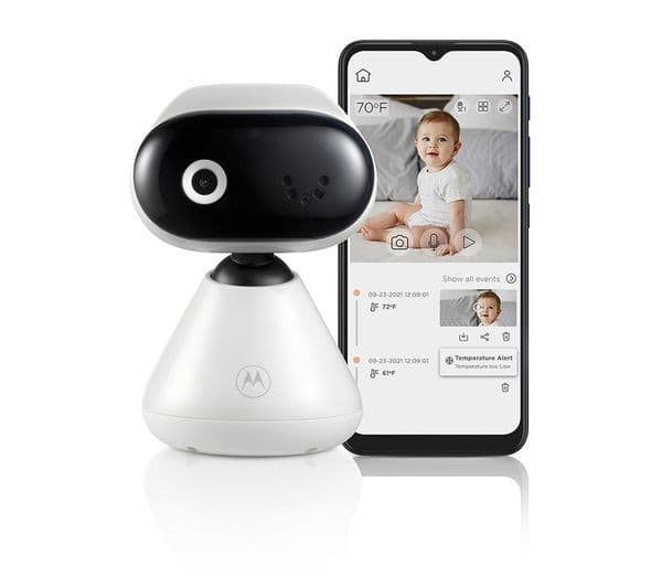 MOTOROLA Connect Smart WiFi PIP1000 Video Baby Monitor - White & Black - Image 1