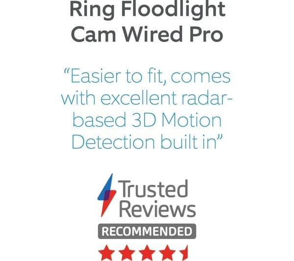 RING Floodlight Wired Pro 2K WiFi Security Camera - Black - Image 3