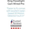 RING Floodlight Wired Pro 2K WiFi Security Camera - Black thumbnail 3